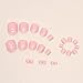 Solid Color Pink Press on Toenails for Women, Glossy Fake Toenail Press ons Short Square Acrylic Press on Toe Nails, Reusable Baby Pink Toenails Glue on Natural Seamless Fit, 24Pcs Glue Toenails