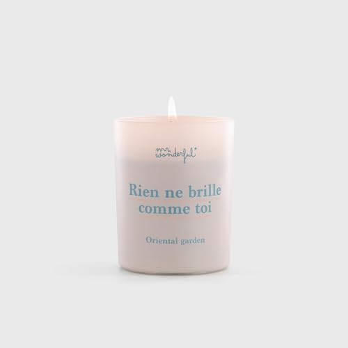 Mr.Wonderful – Vela – nada brilla como tú – Regalo del Día de la Madre – Vela perfumada de cera vegetal, recipiente de cerámica