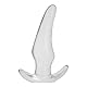 BDSMYOU 3.0 Analplug für Frauen Männer,Anal Plug Butt Plug Analspielzeuge,Buttplug Analdehner Analkugeln Po Dusche Anal Dildo Analdusche Anal Beads Dildos Anal Toys,Analdilos Herren (Transparent, S)