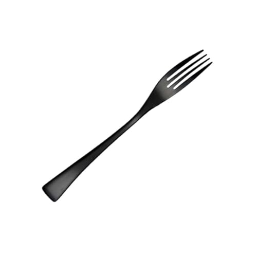 BEBEMOKO 1pièce Fourchette De Table Acier Inoxydable Noir Pour Dîner Ustensiles De Cuisine Western Élégante Et Idéale Pour Restaurant Et Maison