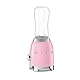 Smeg, Personal Blender PBF01PKEU, 2 Geschwindigkeitsstufen, Doppelklinge aus Edelstahl, 2 x 600 ml Flaschen inklusive, rutschfester Standfuß, integrierte Kabelaufwicklung, 300W, Rose