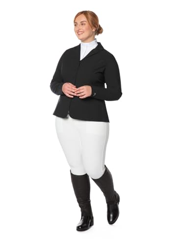 Image of Kerrits Women's Equestrian Stretch Competitor Coat - 4-Snap, Lightweight English Horse Show Jacket, Machine Wash