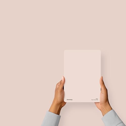 Hemway Rose Touch Pink Peel & Stick Sample Interior Paint | A5 Accurate Colour Swatch, Mess-Free Alternative to Paint Tester Pots, Easy To Use, Eco-friendly, for Kitchen Bathroom Living Room