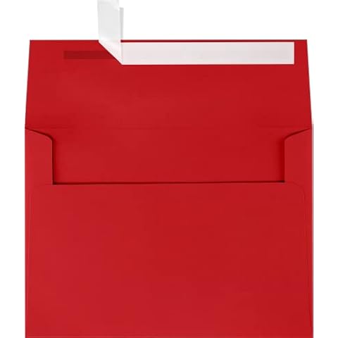 LUXPaper Ruby Red A7 Envelopes Cover