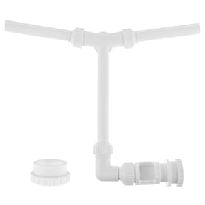 Wasserbrunnen Dual Spray Einstellbarer Pool Wasserfall Brunnen mit Adapter Belüfter Poolbrunnen-Zubehör für Über Inground Spa Kühles Warmes Wasser Temperaturen