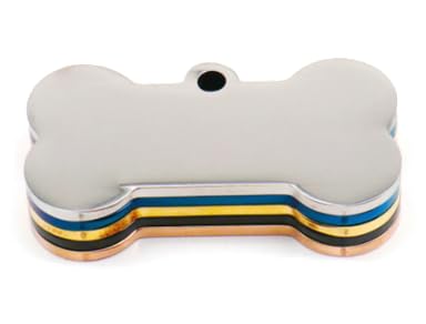 Miniatura 5 de TTPETS Placas de identificación para mascotas, de acero inoxidable, etiquetas personalizadas para perros, en la parte frontal el nombre de tu