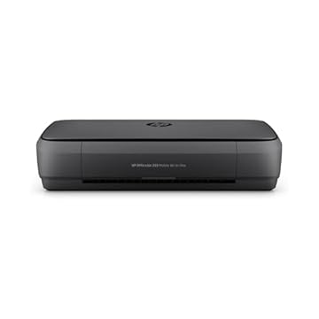 HP OfficeJet 250 CZ992A Stampante All-in-One Portatile, Funzione Stampa/Copia/Scansione fino a 600 dpi, Nero