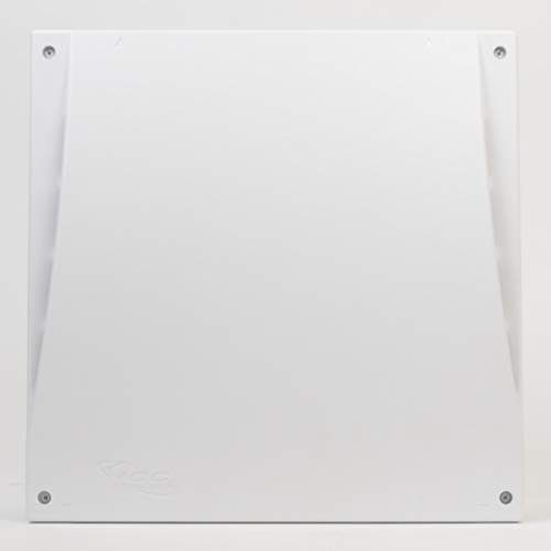 ICC 14” Plastic Structured Wiring Enclosure, Media Enclosure with Voice, Data, and Video Modules with Cover, Recessed Wall Box for Distribution of Networking Services, White