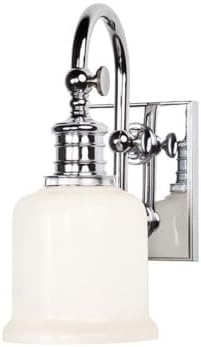 Hudson Valley Lighting 1971-PC Keswick - One Light Wall Sconce - 9 Inches Wide by 11 Inches High, Finish Color: Polished Chrome