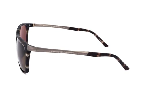 Porsche Design P8673 HAVANA Size 57 Sunglasses Man, Brown3