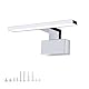 NBEASTKEY LED Spiegelleuchte 28cm Badezimmer, 5W 4000K Neutralweiß IP44 wasserdicht, Aluminium Spiegellampe für Badschrank & Schminkbereich, Einfacher Montage, 230V