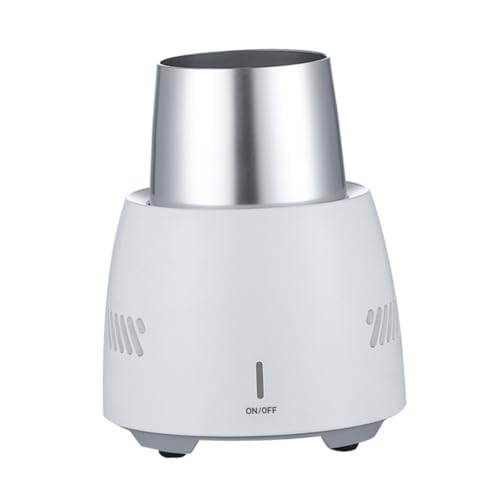 Alipis Enfriador Eléctrico para Latas Vaso Refrigerante Rápido para Bebidas Nevera Portátil para Cerveza y Refrescos con Enchufe Eu Blanco Compacto y Fácil de Almacenar