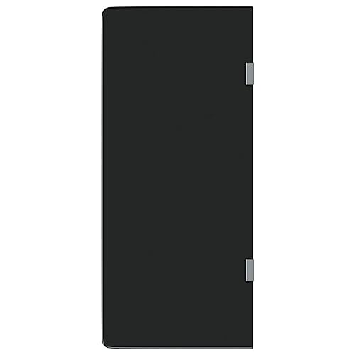 vidaXL Brise-vue pour urinoir mural noir 90x40 cm verre trempé, diviseur d'urinoir, cloison en verre d'urinoir, intimité d'urinoir, cloison d'urinoir