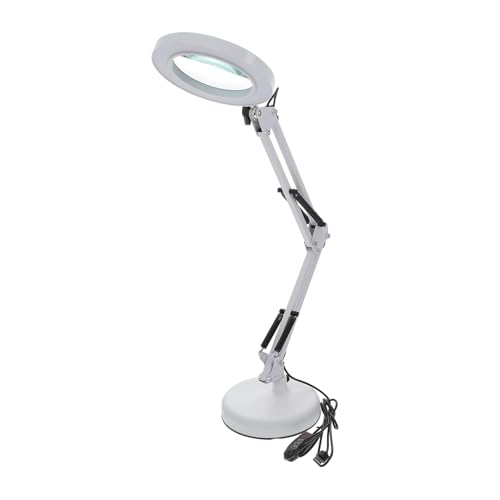 HONITANO Lámpara Lupa LED con Pinza Ajustable Luz para Escritorio para Estética Manicura Tatuajes y Reparaciones Precisas