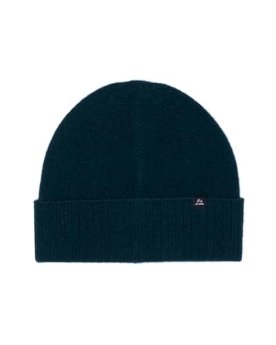 DANISH ENDURANCE Bonnet en 100% Cachemire, Luxueusement Doux, Confort de Qualité, pour Hommes et Femmes, Vert foncé, One Size