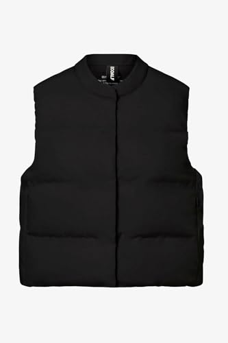 Chaleco negro Pounce acolchado sin mangas para hombre con bolsillos 6