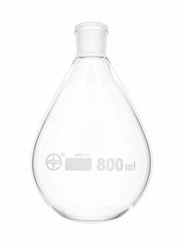 Image of ISKO Borosilicate glass 24 /29 Joint Recovery Flask Heavy Wall Single Neck Round Bottom Evaporating Flask (800ml)
