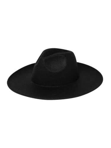 San Diego Hat Co. Women's Fedora, Black, One Size