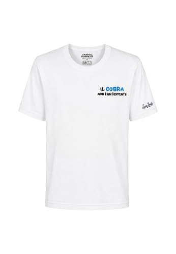 T-shirt manches courtes homme Saint Barth Mc2 en coton noir