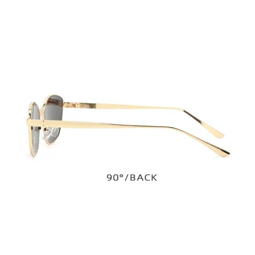 Lunettes de soleil œil de chat rétro métal UV400 tendance - 5