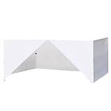 Eurmax USA Full Zippered Walls for 10x15 Easy Pop Up Canopy Tent,4 Walls ONLY(White)