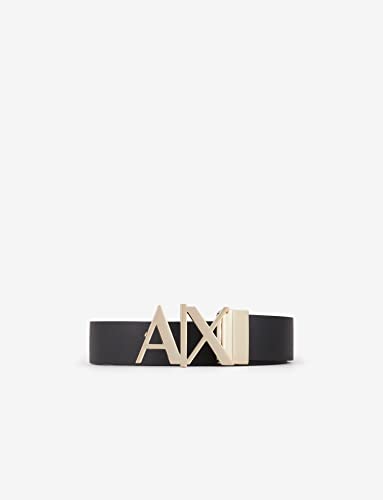 Armani Exchange Men's Gold Ax Buckle Reversible Hinge Belt3