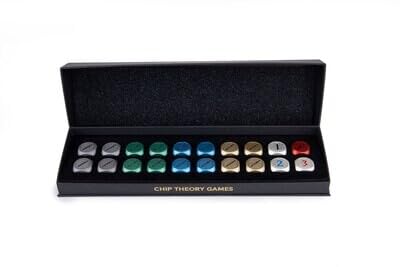 Chip Theory Games Hoplomachus: Premium Alloy Dice Set - Heavy Metal Dice for RPG Board Games