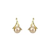 Halolux Lymphvity Germanium Earring for Women Lymphatic Drainage Earring CZ Zircon Acupressure Earrings Atheniz Lymphatic Earrings Dainty Jewelry Gifts (Champagne)