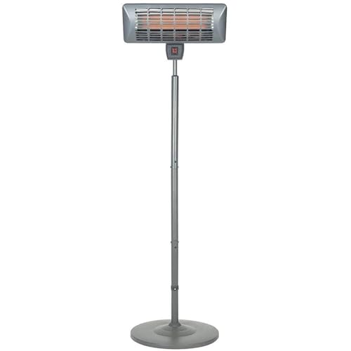 La Hacienda Grey Series Standing Heater - Quartz Element. IP24