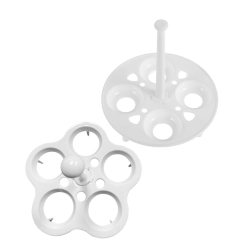 Sosoport 4 Piezas Soporte de Huevo de Vapor Resistente al Calor Ranuras para Cocción de Huevos y Verduras Olla de Salud Estante de Vapor