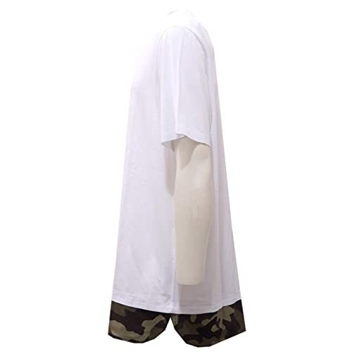 Neil Barrett t-shirt man en coton blanc 7582AG coupe ajustée motif camouflage - 3