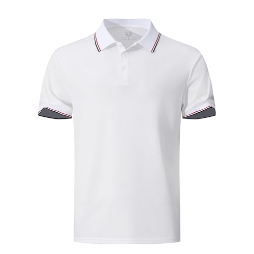 Men's Breathable Active Polo Shirts for Golf Quickly-Dry Performance Casual Wear Short Sleeve Tee2