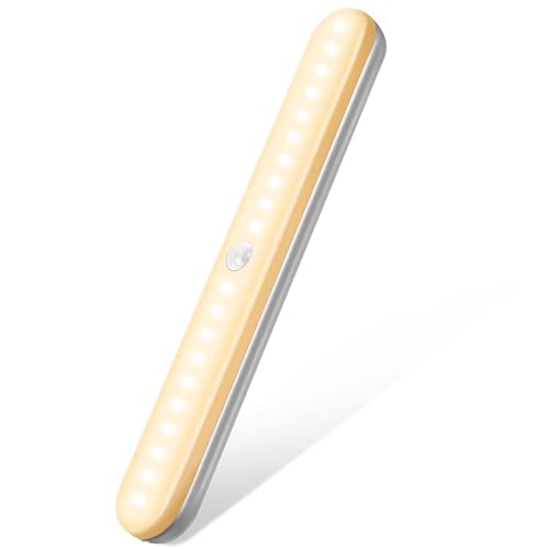 OUSFOT LED Cocina Bajo Mueble, 20 LED Luz LED con Sensor de Movimiento 20.5cm Luz LED Armario Apropiado para Situaciones de Emergencia en Escaleras, Cocina y Garaje