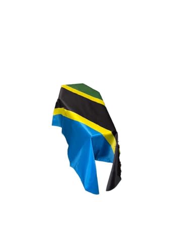 Bandera de Tanzania con ataúd resistente al viento para luto nacional