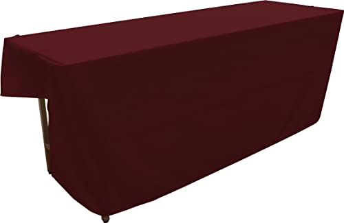 のれん工房 防炎 テーブルクロス 無地 イベント 展示会 説明会 140cm×230cm テーブルカバー 業務用 全14色 ワインレッド 94625