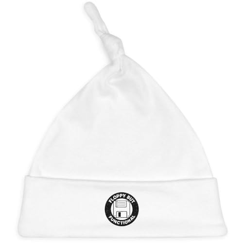 Azeeda 'Floppy But Functional' Baby Beanie Hat (BH00034902) White