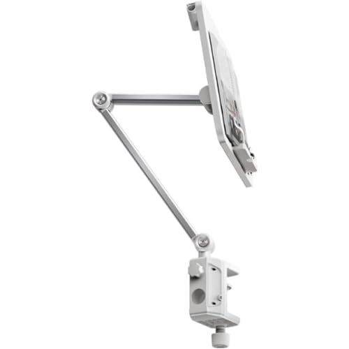 Demanca 書見台 アーム ブックスタンド 2段 読書台 ベッド対応 寝ながら読書 タブレット対応 省スペース 無段階高さ・角度調整 姿勢改善 学生 勉強用 在宅学習 デスク 本立て 教科書 参考書 楽譜 雑誌 絵本