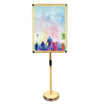 Socle robuste pour affichage vertical et horizontal avec cadre réglable multi format