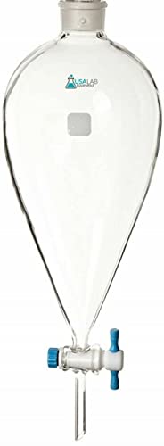 Usa Lab SEP5LKIT Separatory Funnel With Ptfe Valve - Various Options 1L / 2L / 5L - Usalab cover