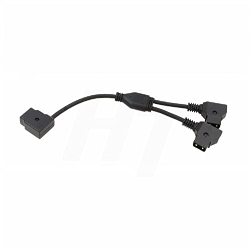 Cable P-tap hembra a doble D-tap macho para batería V-Mount Anton Bauer IDX 2