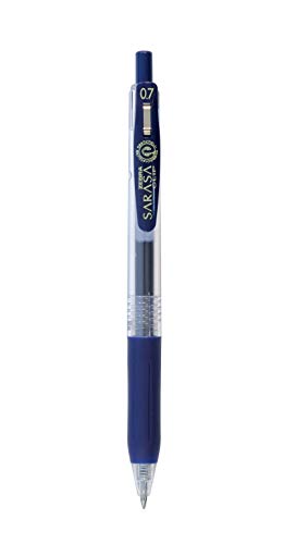 Image of Zebra Sarasa Clip Pen 0.7, Blue Black (JJB15-FB)