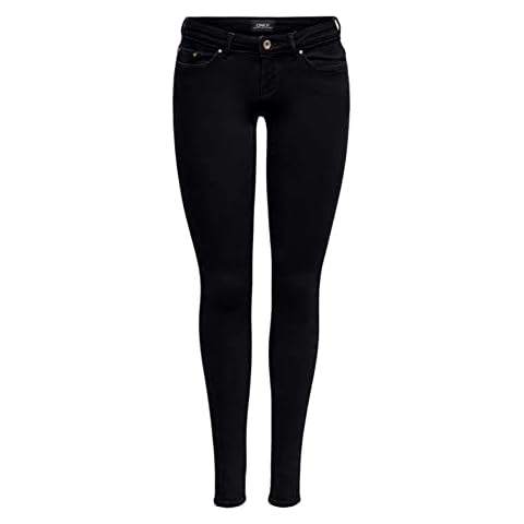 ONLY Damen Jeans-Hose OnlCoral Skinny-Fit Super Low-Waist Stretch Denim Cover