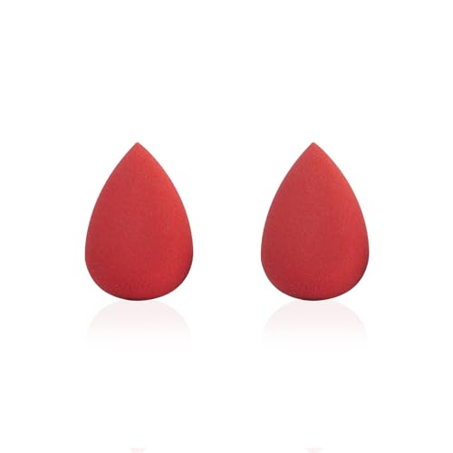 Image of PAC Mini Sponge Set (2 Pc) | Beauty Blender Makeup Sponge (Small) | Soft Blender Sponge for Face Makeup - Liquid Foundation, Creams & Powders | For All Skin Types - Soft, Reusable & washable (Red)