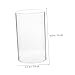 ULTECHNOVO Clear Candle Holder Sleeve High Borosilicate Glass Tube Shade Transparent Design for Versatile Home Decoration and Projects for All Candle