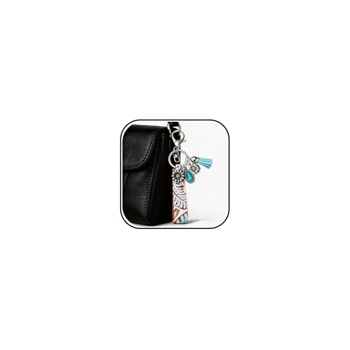 Porte-clés style western bohème en cuir turquoise, cadeau idéal
