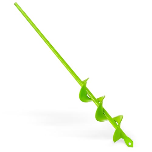 LYFETC Tariere Pour Perceuse, 4x42cm, Vert, Foret De Plantation Pour Visseuse Sans Fil, Foret Pour Terre, Creuser Des Trous