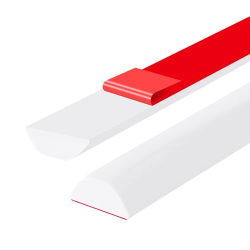 ZTVOWTO 150cm Barriera per Pavimenti per Stanze Umide, Guarnizione per Porta Doccia in Silicone, Striscia di Tenuta per Schermo Doccia, Paraspruzzi per Doccia per Cucine e Bagni (Bianco)
