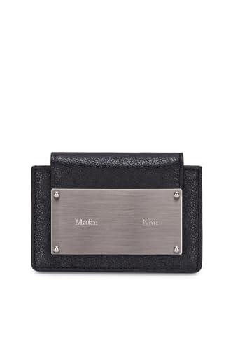 Matin Kim Accordion Wallet Credit Card Holder for Men and Women Black