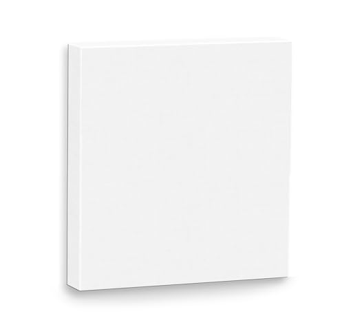 Genérico - Painel de Pintura 30x30 - 1 Peça - Branco - Óleo, Acrílica - Algodão - 30x30 centímetros