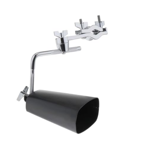 Soporte metálico para cencerro con clip L-Rod para batería, soporte con montaje para cencerro, accesorio para percusión miniatura 5